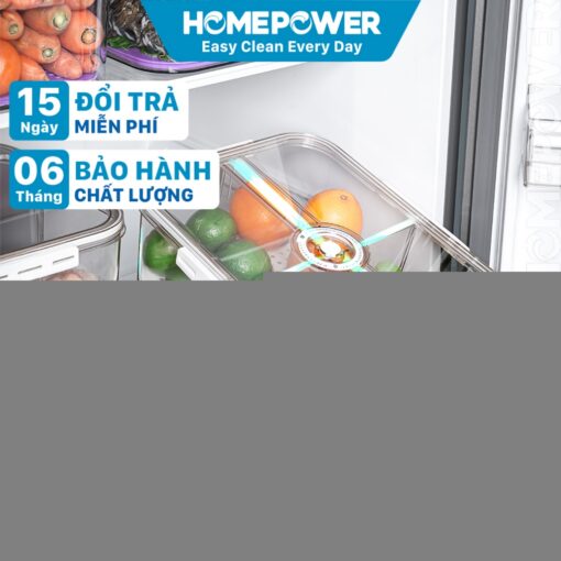 Hộp đựng thực phẩm tách nước Homepower chia 2 ngăn, 4 ngăn tiện lợi - dung tích lớn