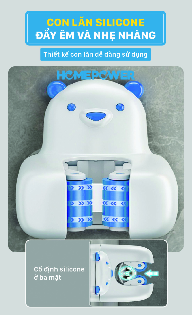 Móc Treo Cây Lau Nhà Dán Tường Homepower MS-02, Kẹp Giữ Chổi Đa Năng Chịu Lực Tốt - ảnh mô tả 2