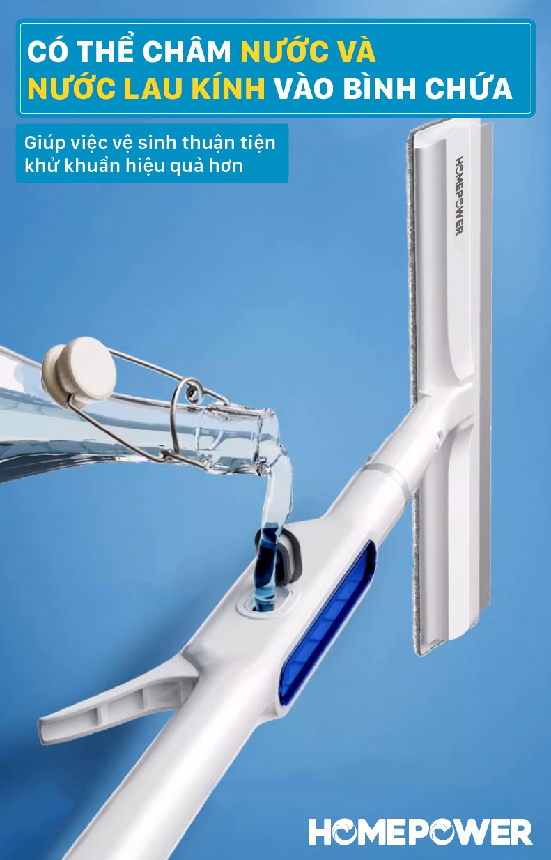 Cây Lau Kính Phun Sương Gạt Nước 2 Trong 1 Homepower HK-02 - ảnh mô tả 8