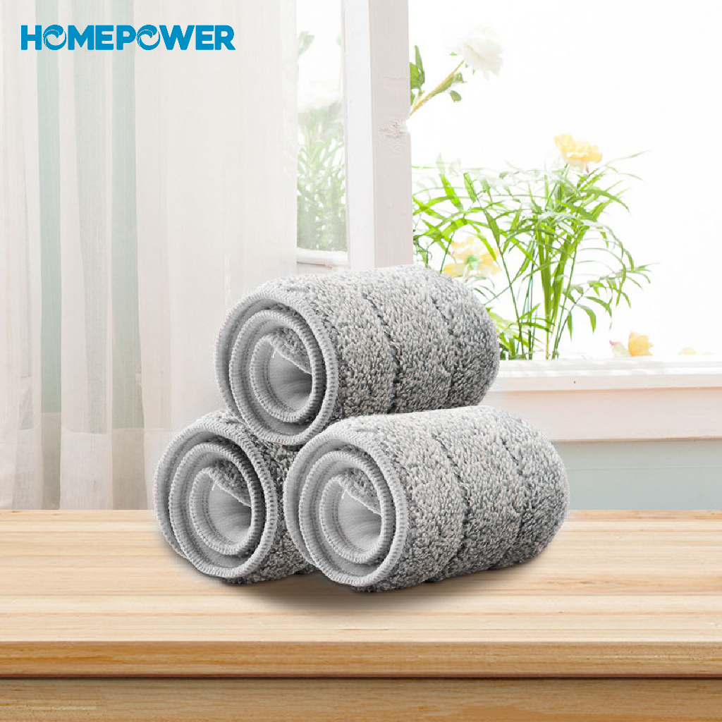Miếng lau nhà Microfiber kết hợp sợi PP cao cấp 36x10cm 1 Đầu Gài Dành Cho Cây Lau Nhà Homepower - ảnh mô tả 4